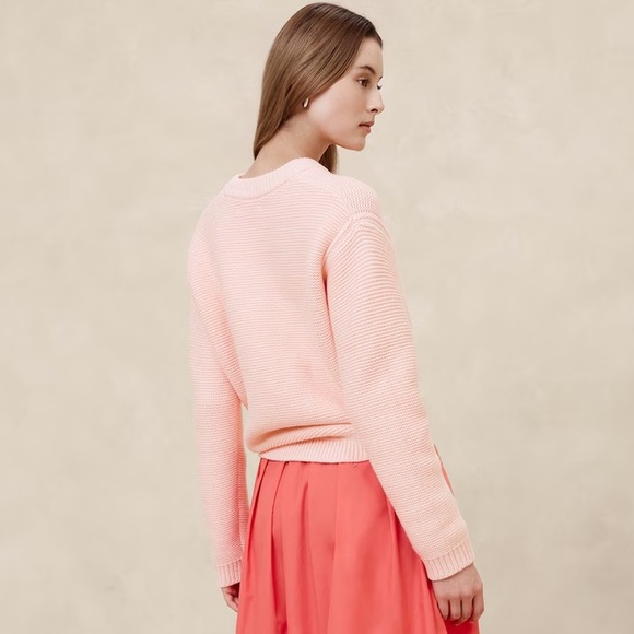 NWT BANANA REPUBLIC TEXTURED STITCH PULLOVER SWEATER - Picture 7 of 9